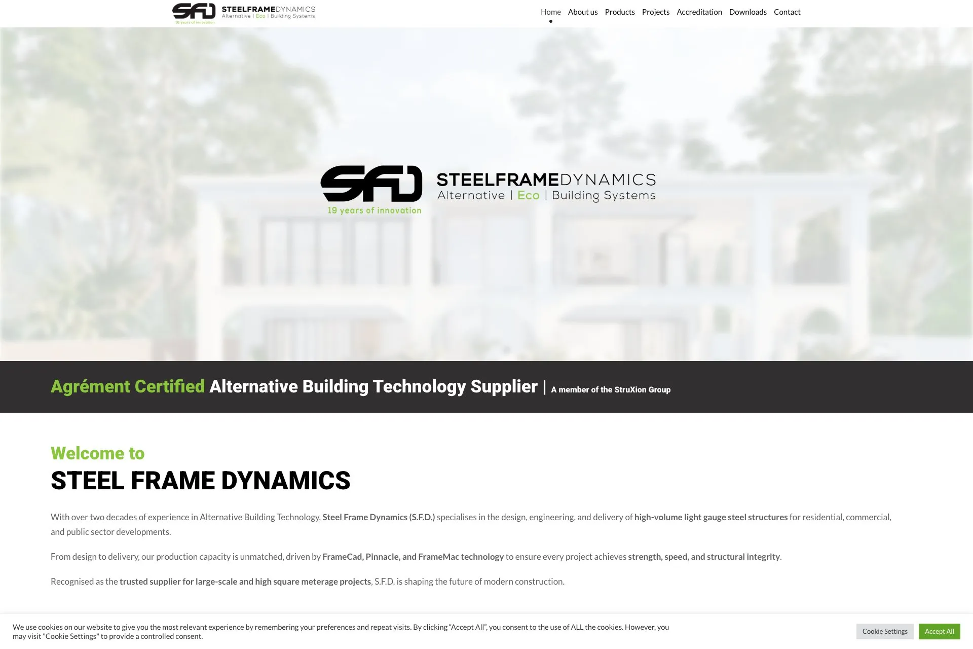 Steel Frame Dynamics